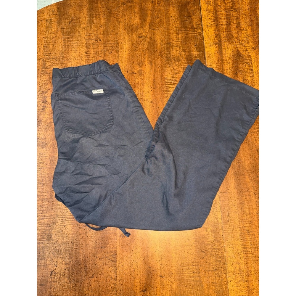 Grey's Anatomy By Barco Navy Blue Scrub Pants, Straight Leg, Drawstring Pockets